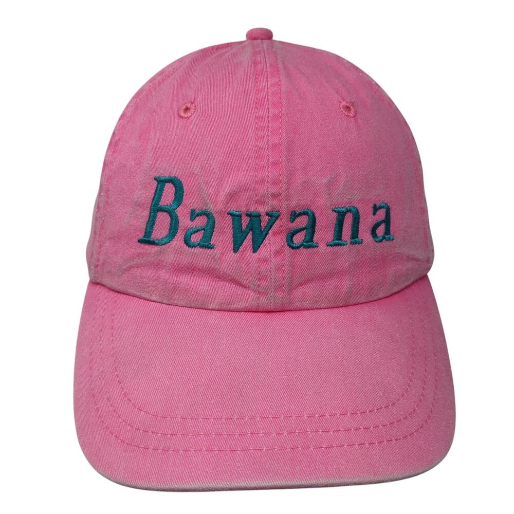 Bawana Slideback Hat Pink One Size Solid Adjustable Embroidered Adams